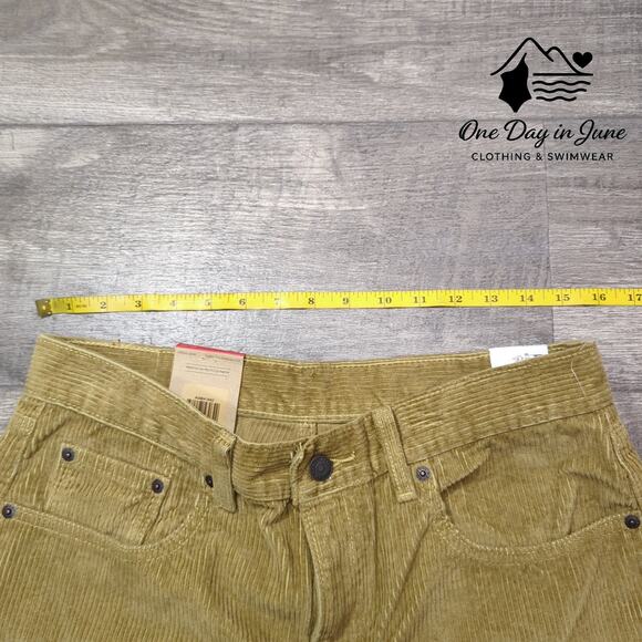 Levi's Low Pro Mid Rise Straight Leg Corduroy Pants Size 30X30 - Picture 3 of 6